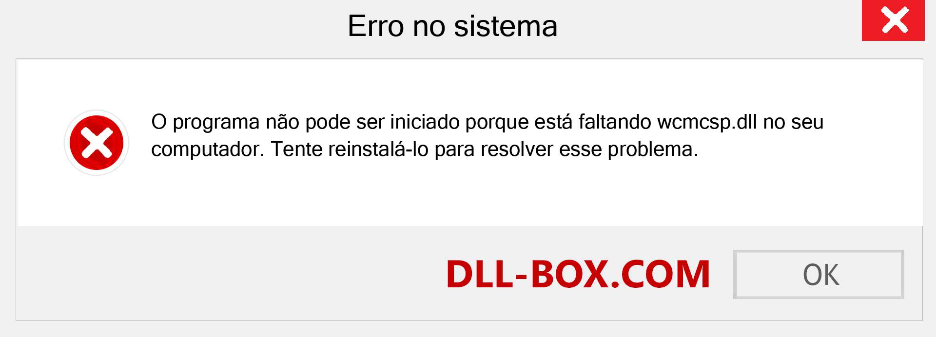 Arquivo wcmcsp.dll ausente ?. Download para Windows 7, 8, 10 - Correção de erro ausente wcmcsp dll no Windows, fotos, imagens